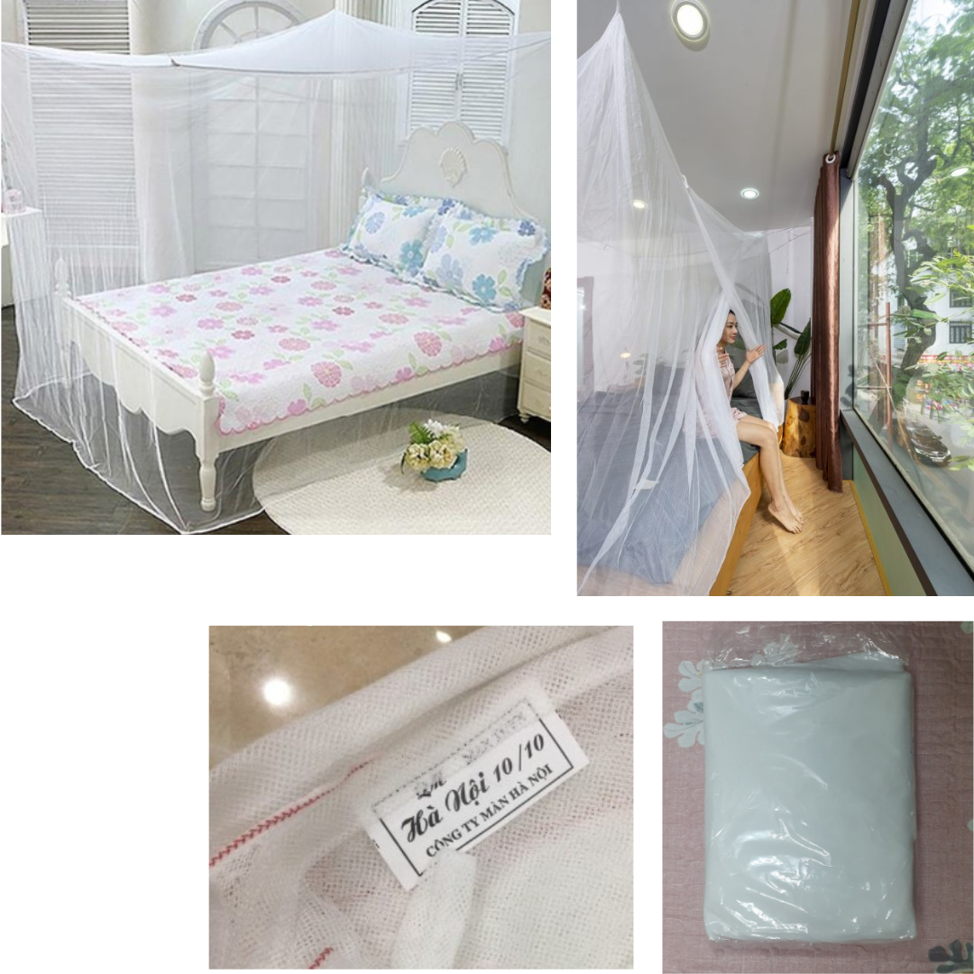 Mùng Tuyn, Màn Tuyn Chống Muỗi Cao 2m Có Cửa & Không Cửa Size Đại 4mx2m, 3.5mx2m, 3mx2m, 2.5mx2m / Mùng Màn Tuyn Chống Muỗi Hà Nội 10/10 Siêu To Khổng Lồ - Nhận Đặt Màn Theo Kích Thước Riêng