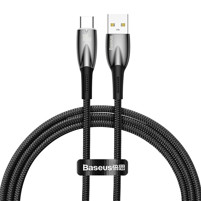 Cáp sạc nhanh 100W Baseus Glimmer Series Fast Charging Data Cable USB to Type-C- hàng chính hãng