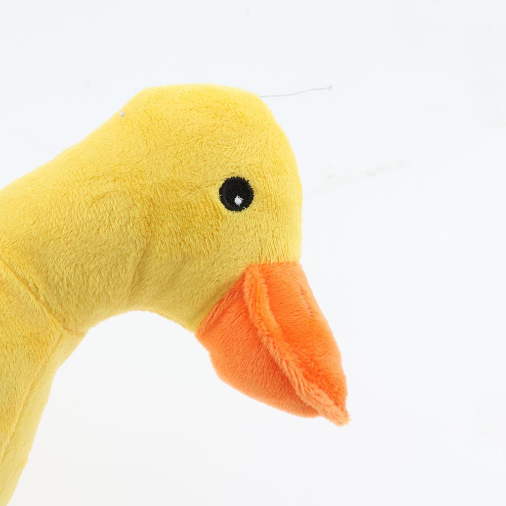 Pet Dog Puppy Cat Chewing Squeaker Cotton Squeaky  Toy Navy Blue