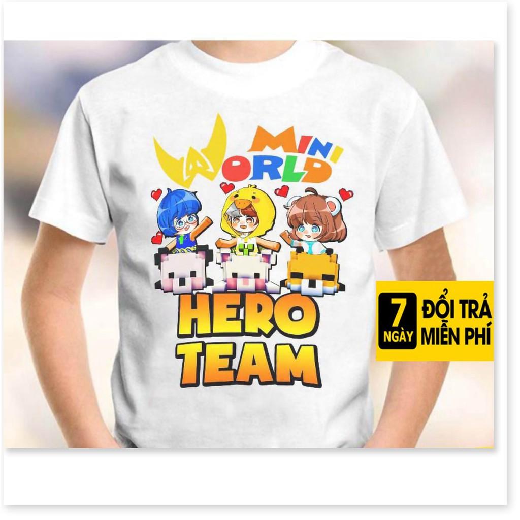 BST Áo Hero Team Mini World Thun Mini World Toàn Thành Viên Hero Team AQA1807 03 aomivn