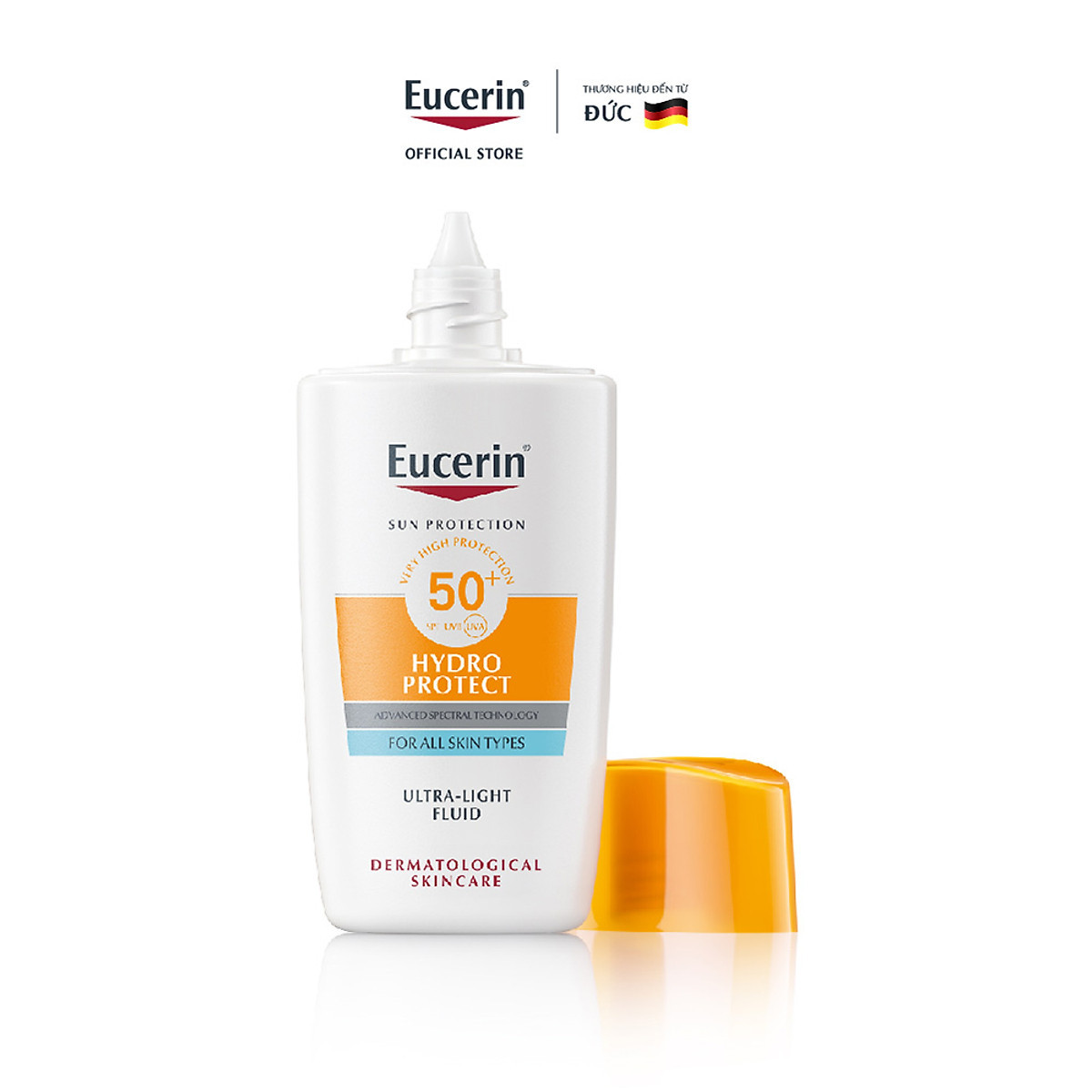 Kem chống nắng Eucerin Hydra Protect Ultra Light Fluid SPF 50+ 50ml - cho mọi loại da, da nhạy cảm