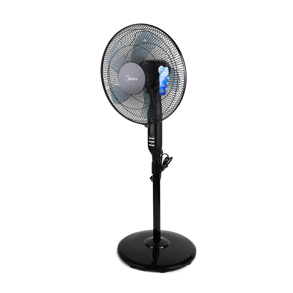 Quạt Đứng, Quạt Cây 5 Cánh Midea FS40-15QR (Quạt Điện Hàng Chính Hãng, Công Suất 55W, Chỉnh Gió 3 Tốc Độ, Có Điều Khiển Từ Xa)