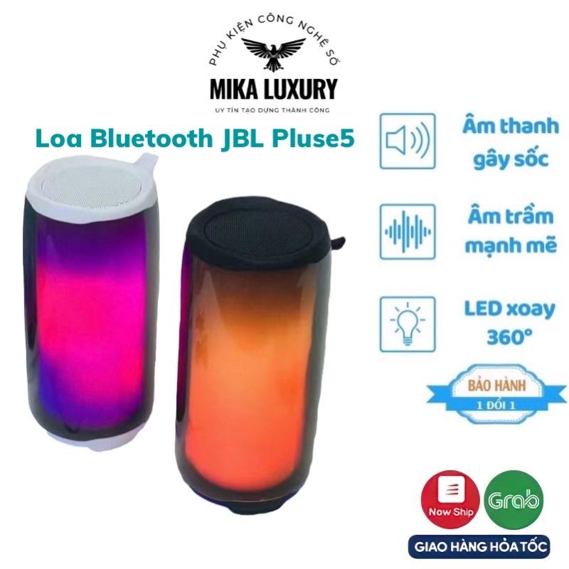Loa Bluetooth Pulse 5, Loa Bluetooth l Có Đèn Led Theo Âm Nhạc, Âm Thanh Sống Động, Pin Cực Khoẻ Thiết Kế Mới