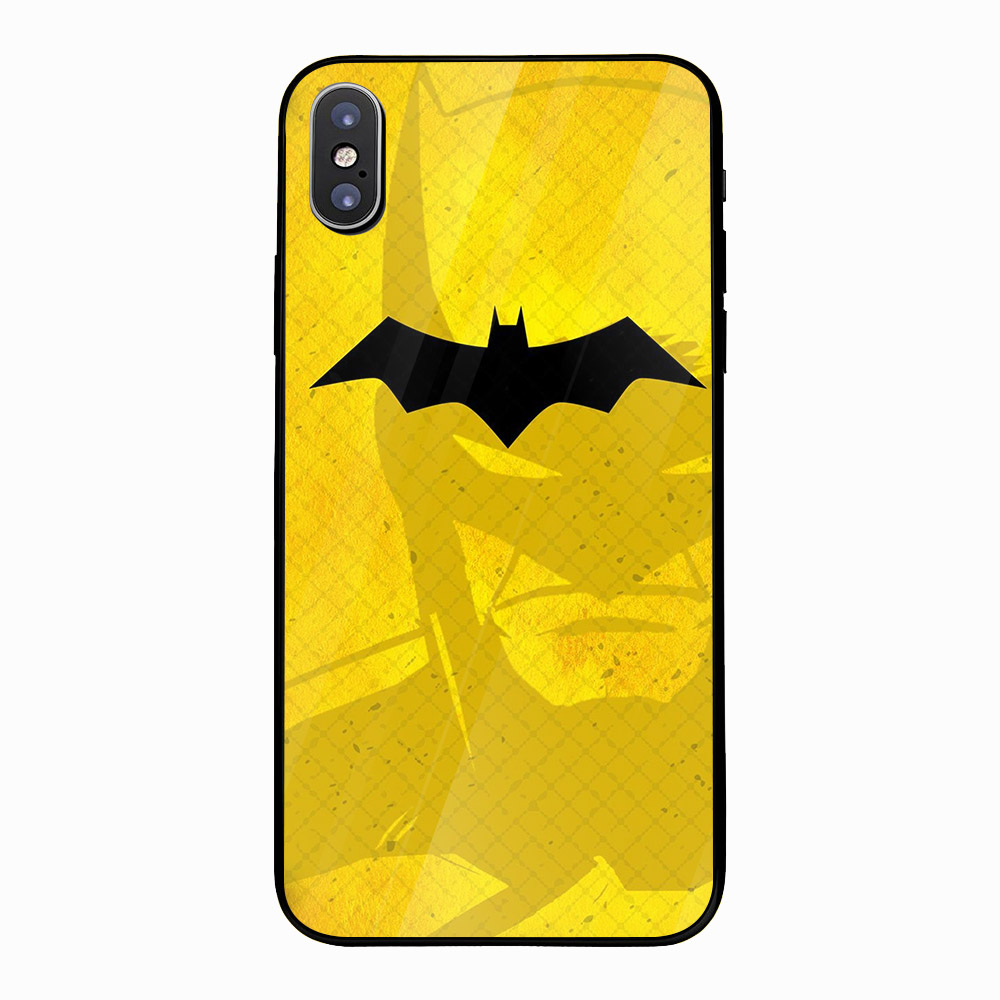 Ốp điện thoại kính cường lực cho máy iPhone X - Batman MS ACLTU005