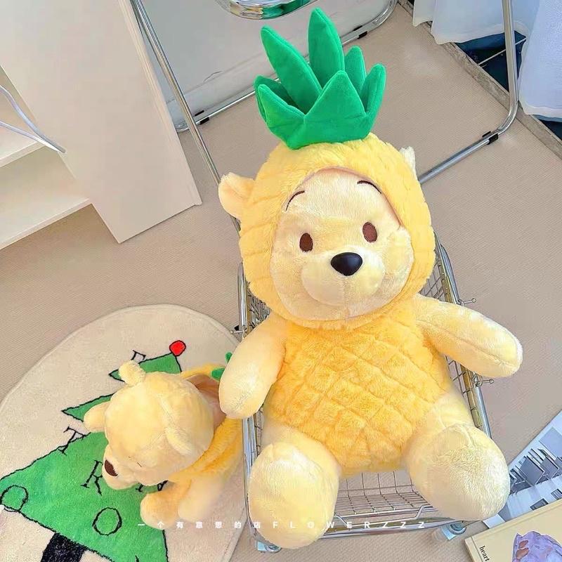 Gấu Bông Pooh Dứa Hoạt Hình Kích Thước 22cm - Pooh Nhồi Bông