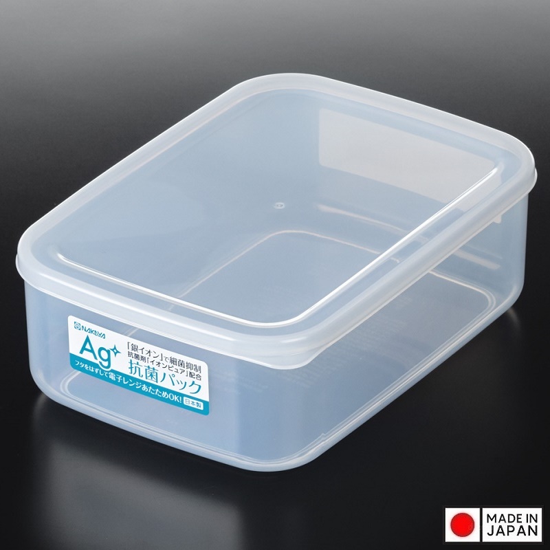 Hộp thực phẩm kháng khuẩn Ag+ 1.3L - Hàng nội địa Nhật Bản nhập khẩu chính hãng