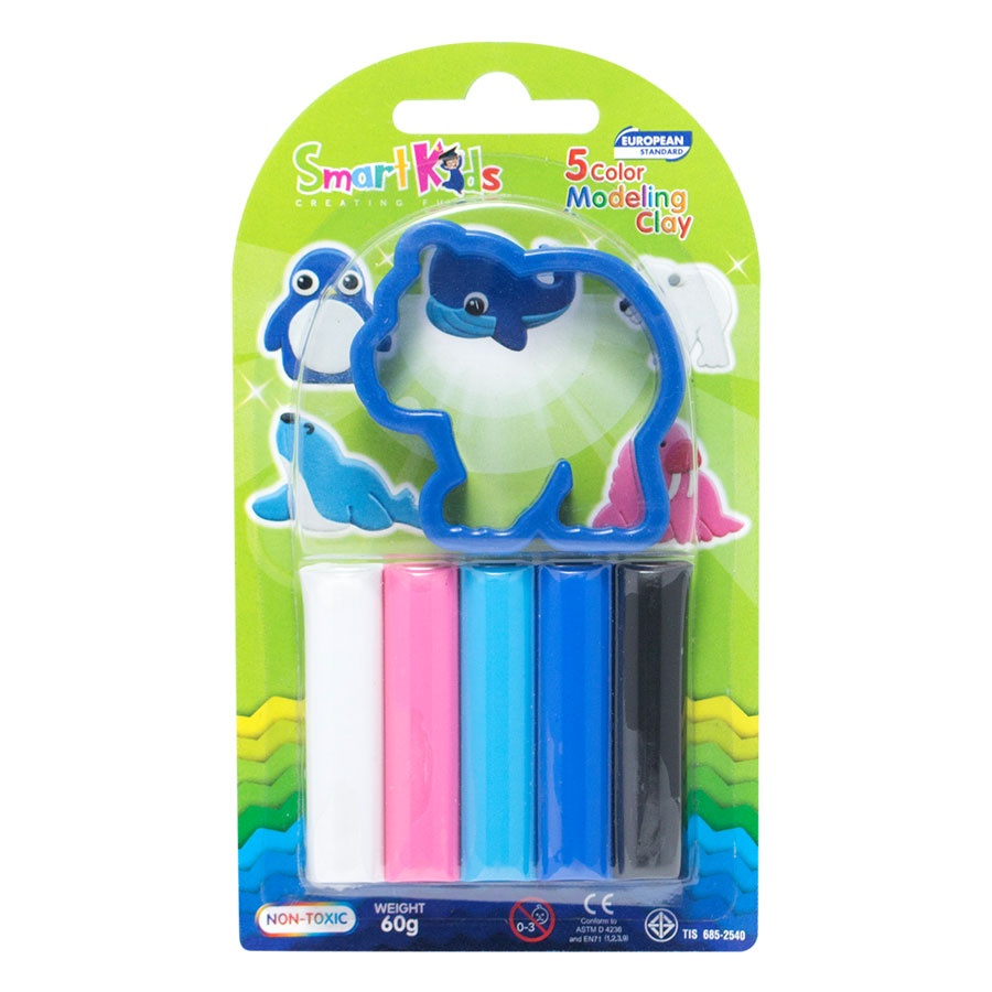 Sáp Nặn Học Tập 5 Màu Polar Land SMARTKIDS SK-BL5M1R01