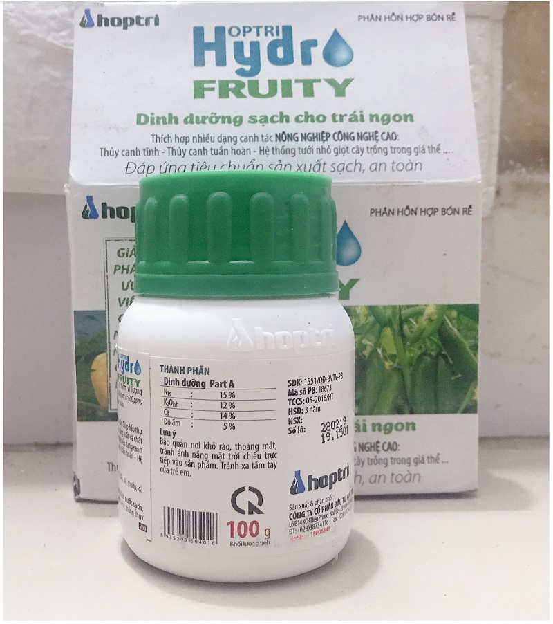 2 Hộp Hydro Fruity_DINH DƯỠNG THỦY CANH CHO RAU ĂN TRÁI