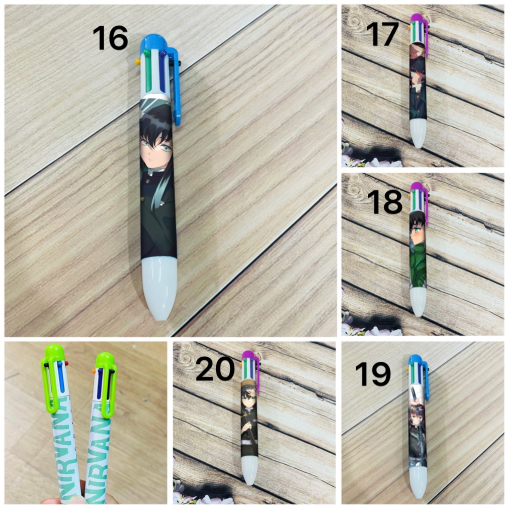 Bút viết Tokitou muichirou 2 bút khác nhau kimetsu no yaiba / cây viết hình Tokitou muichirou