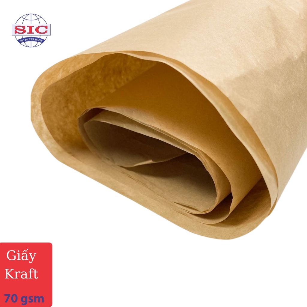 GIẤY KRAFT - GIẤY XI MĂNG NHẬT BẢN DÙNG GÓI HÀNG, QUÀ TẶNG, VẼ RẬP, DÀY DẶN CHẤT LƯỢNG 70gsm KHỔ 72x102cm