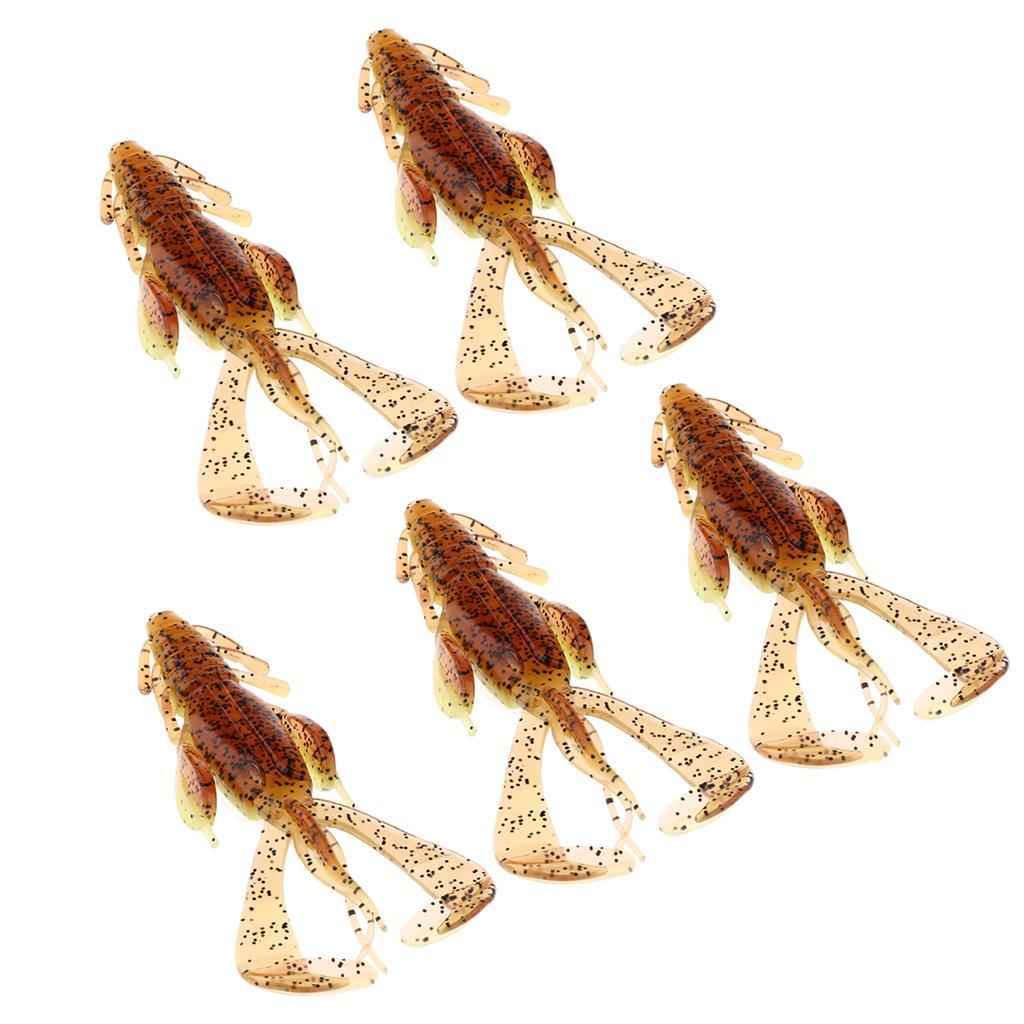 10x Fishing Gear Freshwater Fish Soft Lures Worm Bass Trout Shad Swim Baits