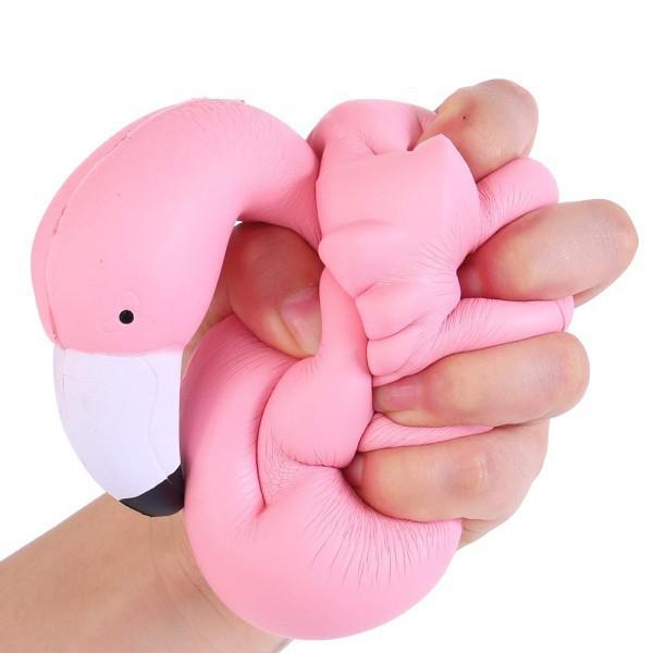Đồ chơi bóp Squishy hình chim hồng hạc dễ thương