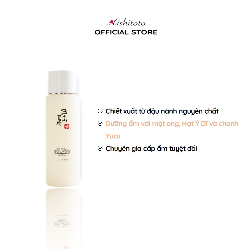 Sữa Dưỡng Da Chiết Xuất Đậu Nành Aishitoto Gokayama Soya Extract Lotion 120ml