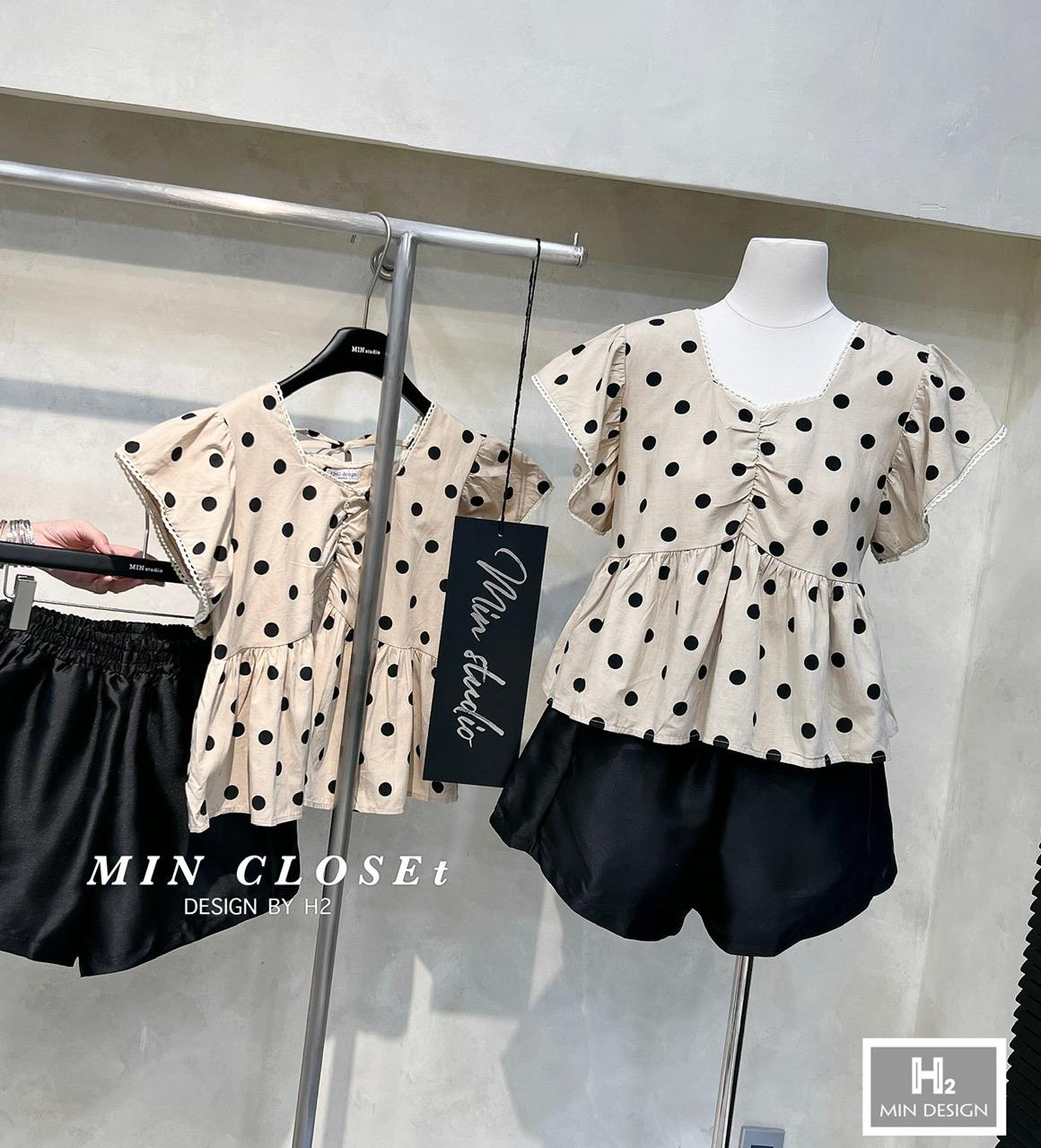 SET ĐI CHƠI, SET 2 MÓN ÁO BI CỔ V TAY BÈO PHỐI QUẦN ĐÙI CỰC TRẺ TRUNG