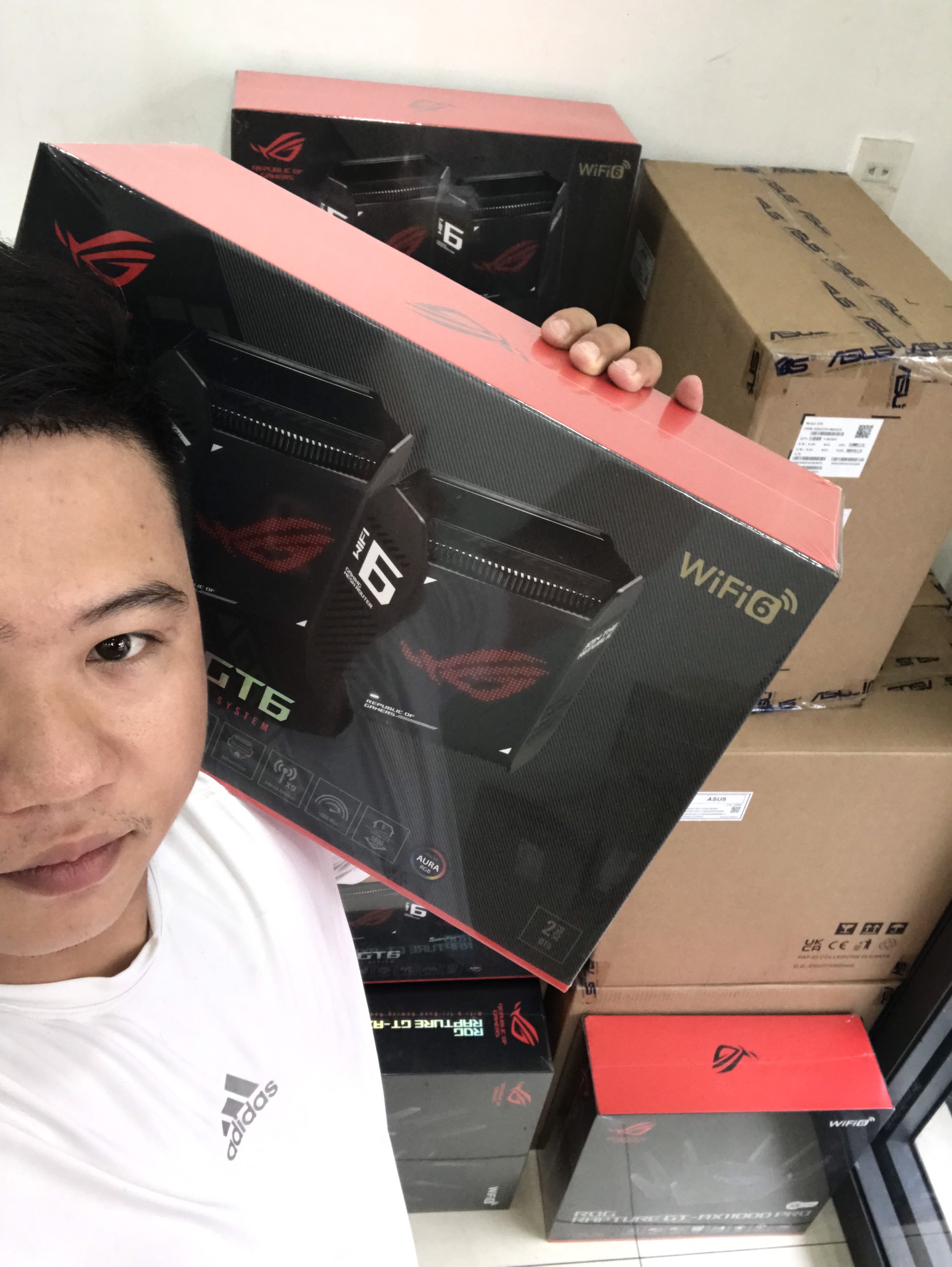 Hệ Thống Mesh WIFI6 ASUS Router ROG Rapture GT6 - Hàng Chính Hãng