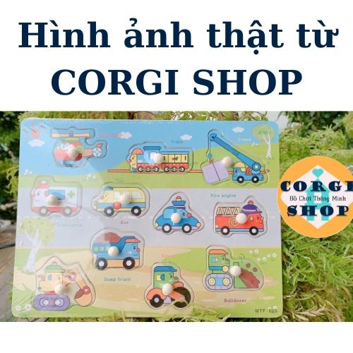 Bảng Gỗ Chữ Cái, Chữ Số, Động Vật, Xe, Máy Bay, Đồ Dùng Trong Nhà, Đồ Chơi Ghép Hình Bảng Núm Gỗ Ghép Hình