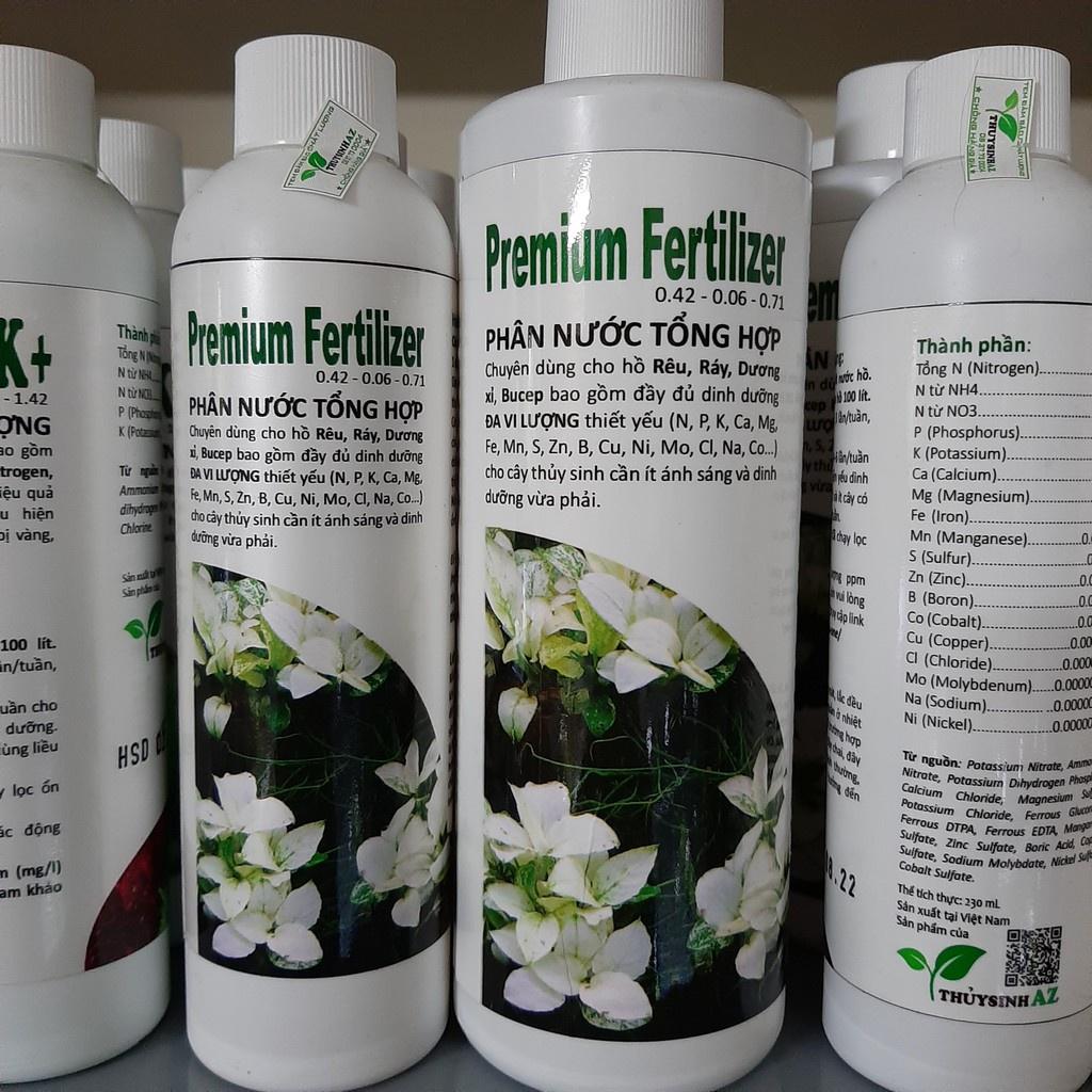 Phân Nước Thuỷ Sinh Premium Fertilizer - Chuyên Rêu, Ráy, Dương Xỉ, Bucep - phụ kiện thủy sinh - shopleo