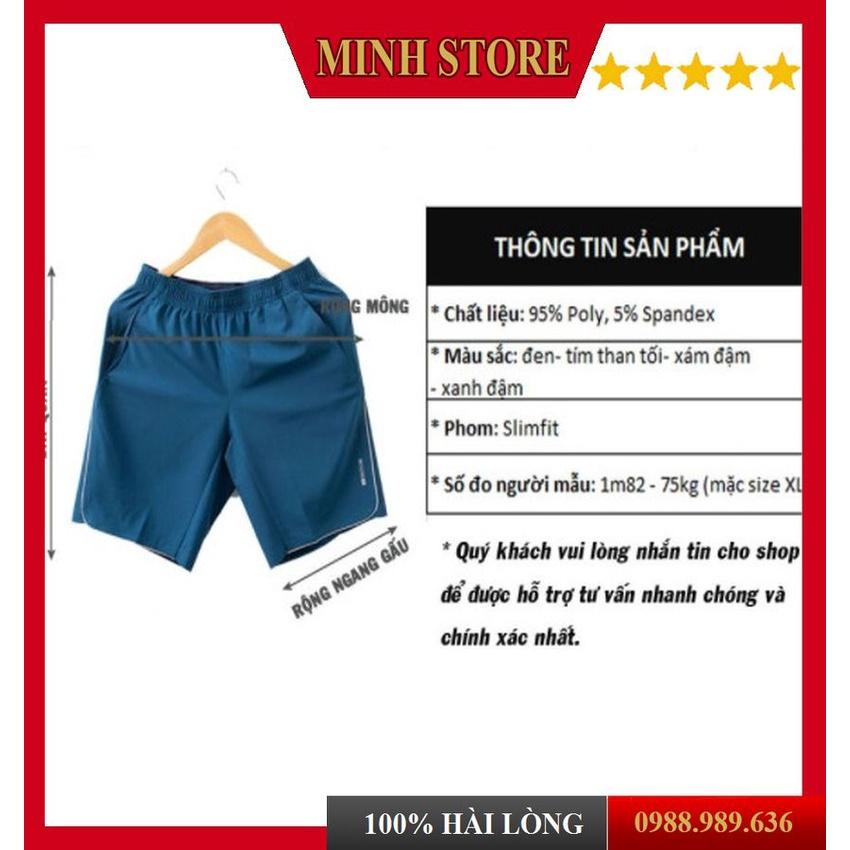 Quần Đùi Nam mặc nhà 5S Vải Gió Quần thể Thao Short Nam Chun Mềm Mại - MINHSTORE