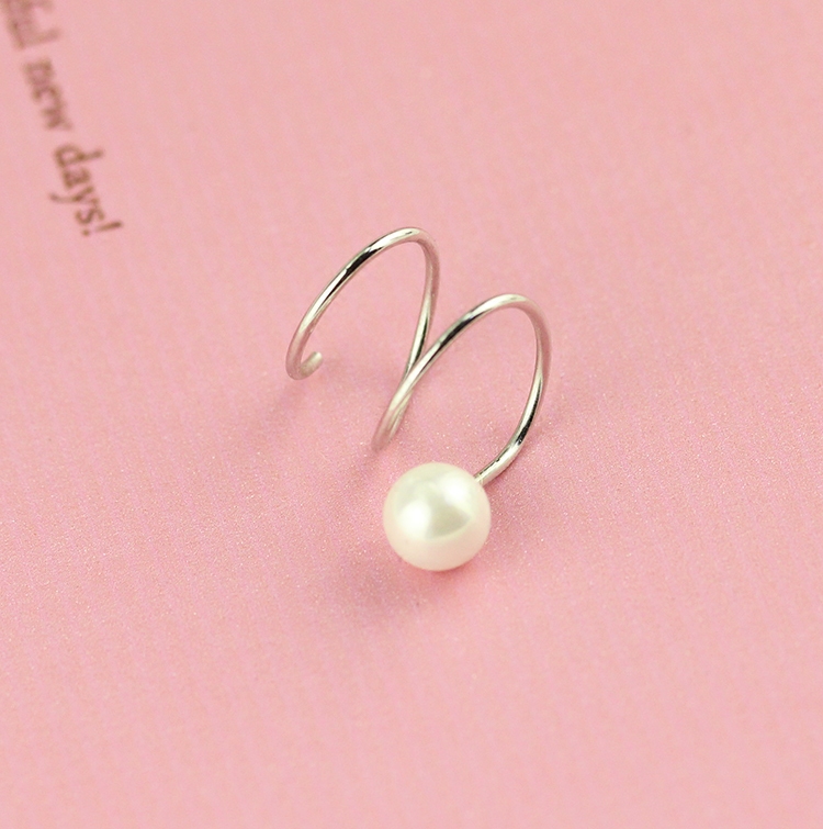 Bông tai lò xo khuyên tai lò xo mix ngọc trai trẻ trung