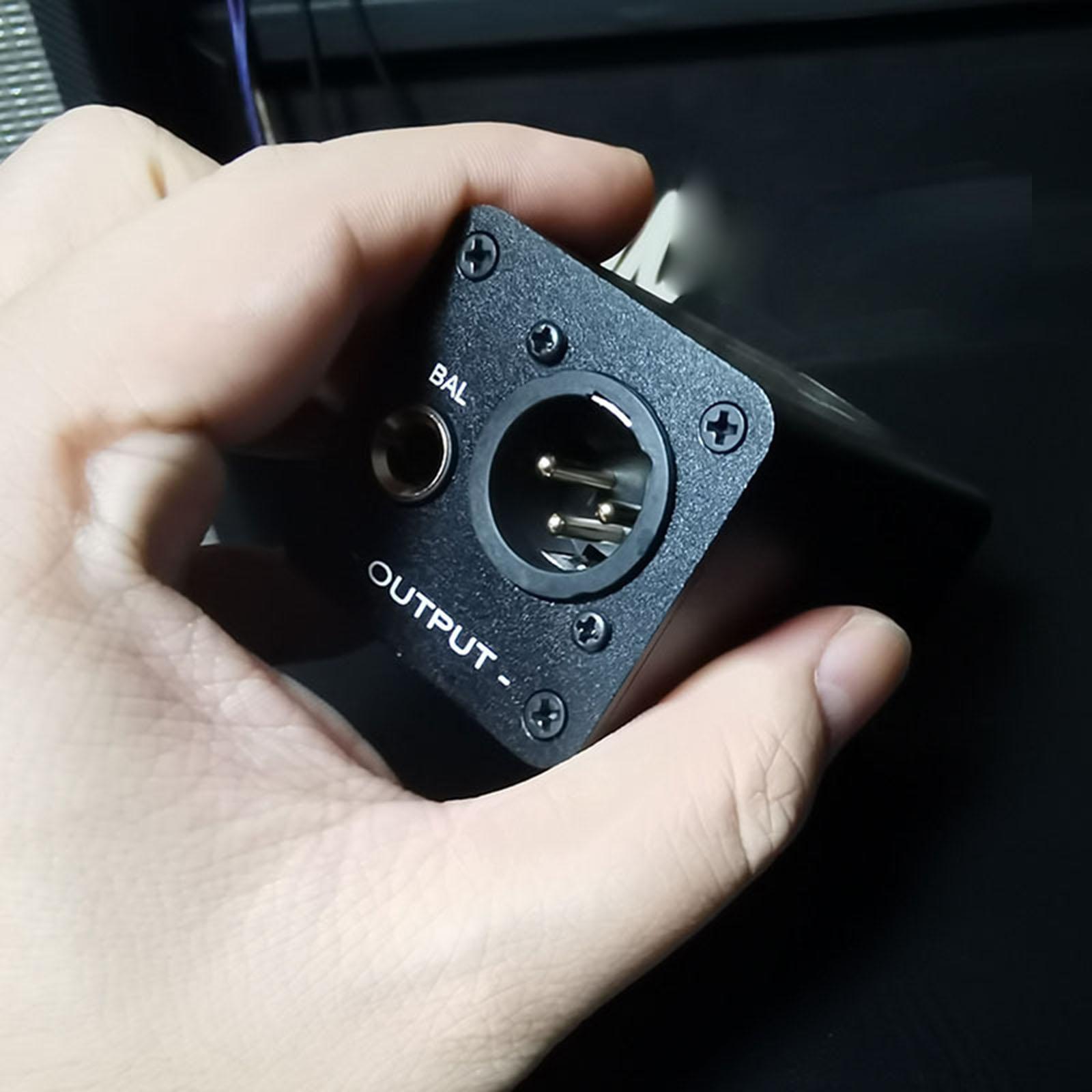 Compact Noise Filter with 3 Pin Input Output Anti Interference Portable ground Loop Isolator for Home Stereo System PC
