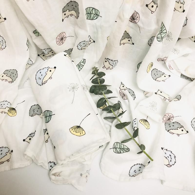 Cầu Vồng 47 * 47in Bé Đầm Bé Muslin Chăn Chất Lượng Tốt Hơn Aden Anais Cho Bé Đa Năng Cotton/tre Chăn Trẻ Sơ Sinh Bọc