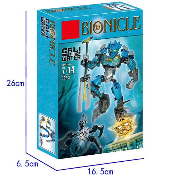 Mô hình đồ chơi Gali Water 707-3 - Bộ sưu tập Lego Robot Bionicle