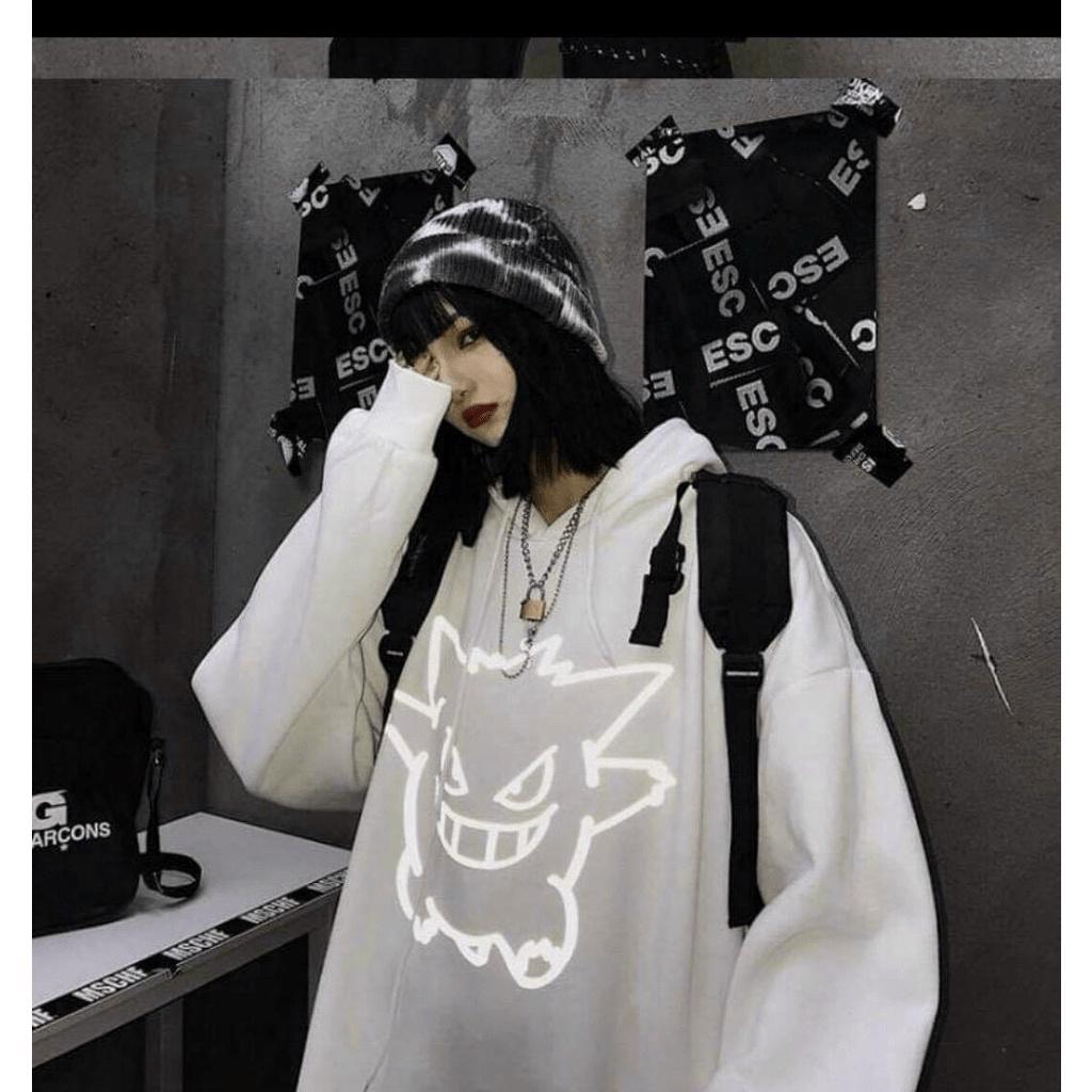 Áo hoodies sweater phản quang có mũ cực đẹp dành cho nam nữ siêu hot THỜI TRANG GU FASHION