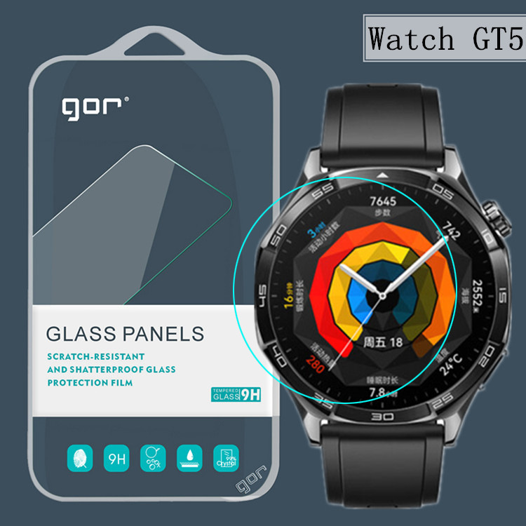 Combo 3 miếng dán cường lực cho Smartwatch Huawei GT5/ GT5 Pro, GOR chống vân tay trầy xước_ Hàng chính hãng