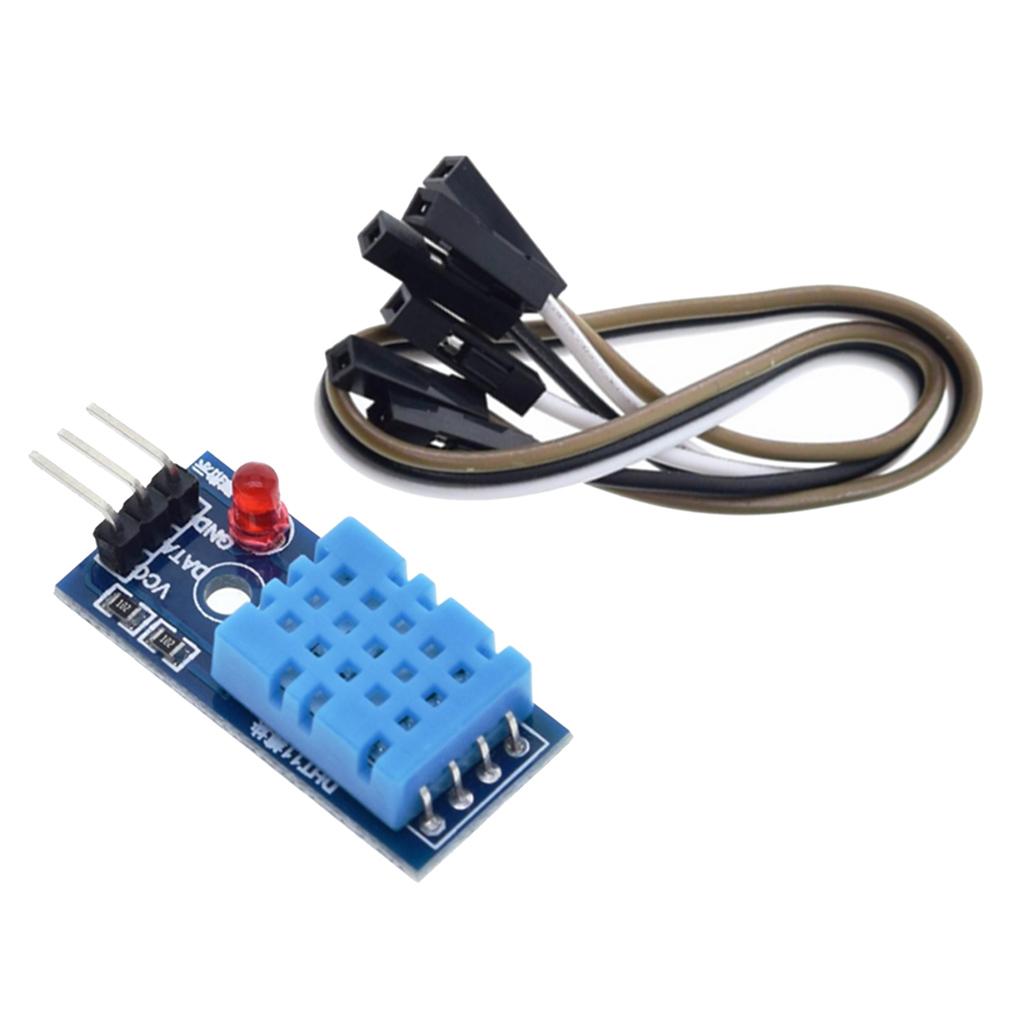 3x Digital DH11 Temp Humidity Sensor Module with Cable for  Kit