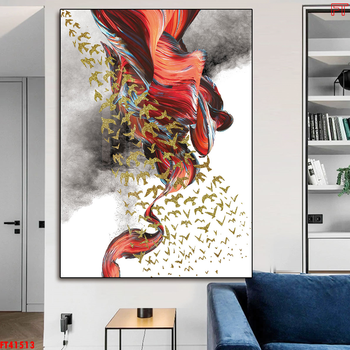 Tranh Nghệ Thuật Động Vật Treo Tường - Tranh Canvas Đàn Chim Nghệ Thuật
