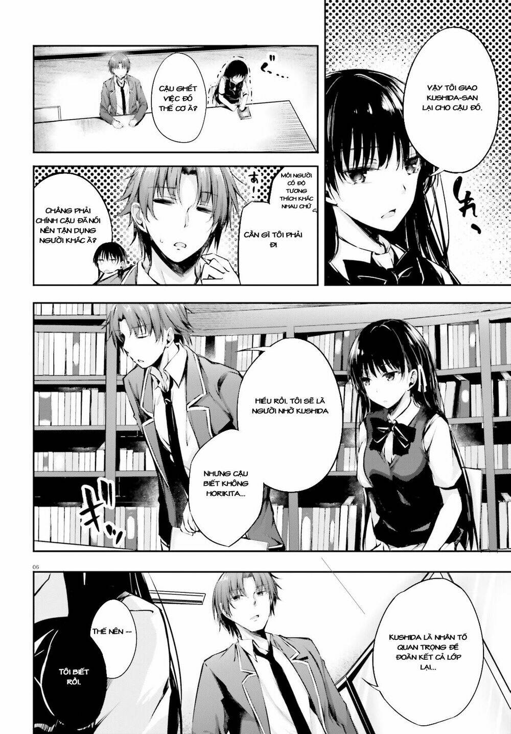 chào mừng đến với lớp học thượng đẳng: √horikita chapter 6 8