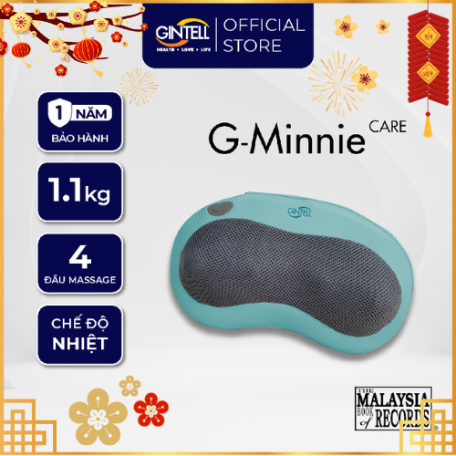 Gối Massage nhiệt hồng ngoại G-Minnie Care| Công nghệ massage Shiatsu 3D