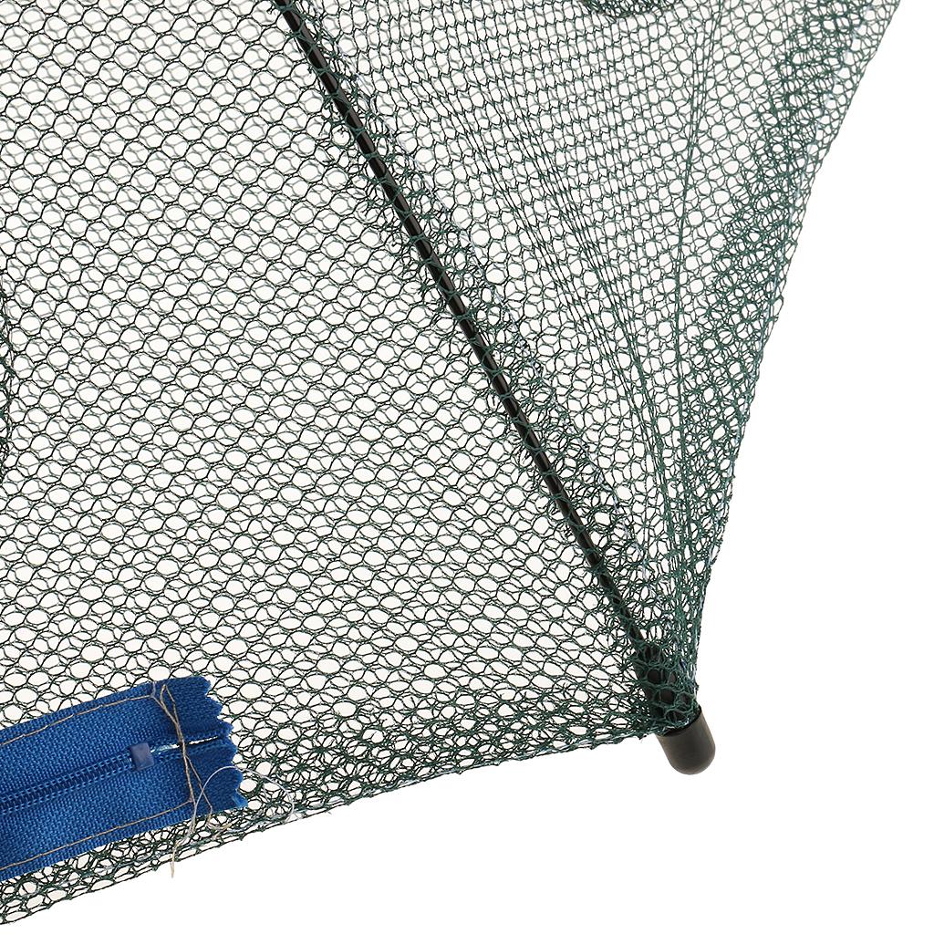 Nylon Foldable Fishing Mesh Trap Net Crab Prawn Shrimp Crayfish Bait Cast