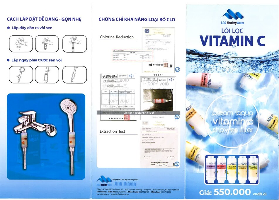 Lõi lọc Vitamin C giành cho vòi hoa sen