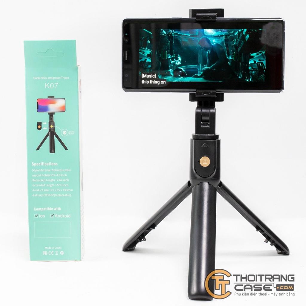 Tripod Điện Thoại máy ảnh Gậy Chụp Ảnh 3 Chân Cây Chụp Hình Tự Sướng Selfie Kết Hợp Remote Bluetooth DC - 500 chắc chắn