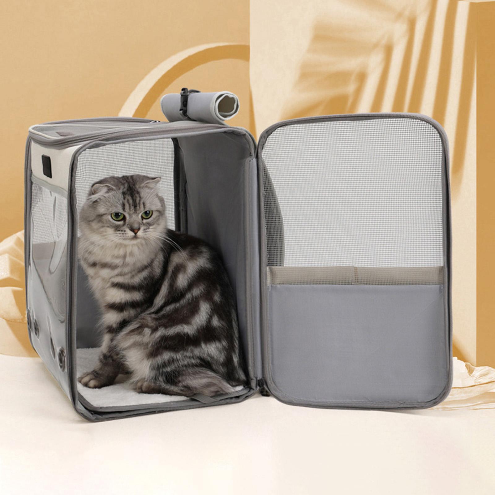 Cat Carrier Backpack Travel Bag with Adjustable Shoulder Strap for Kitten Outdoor