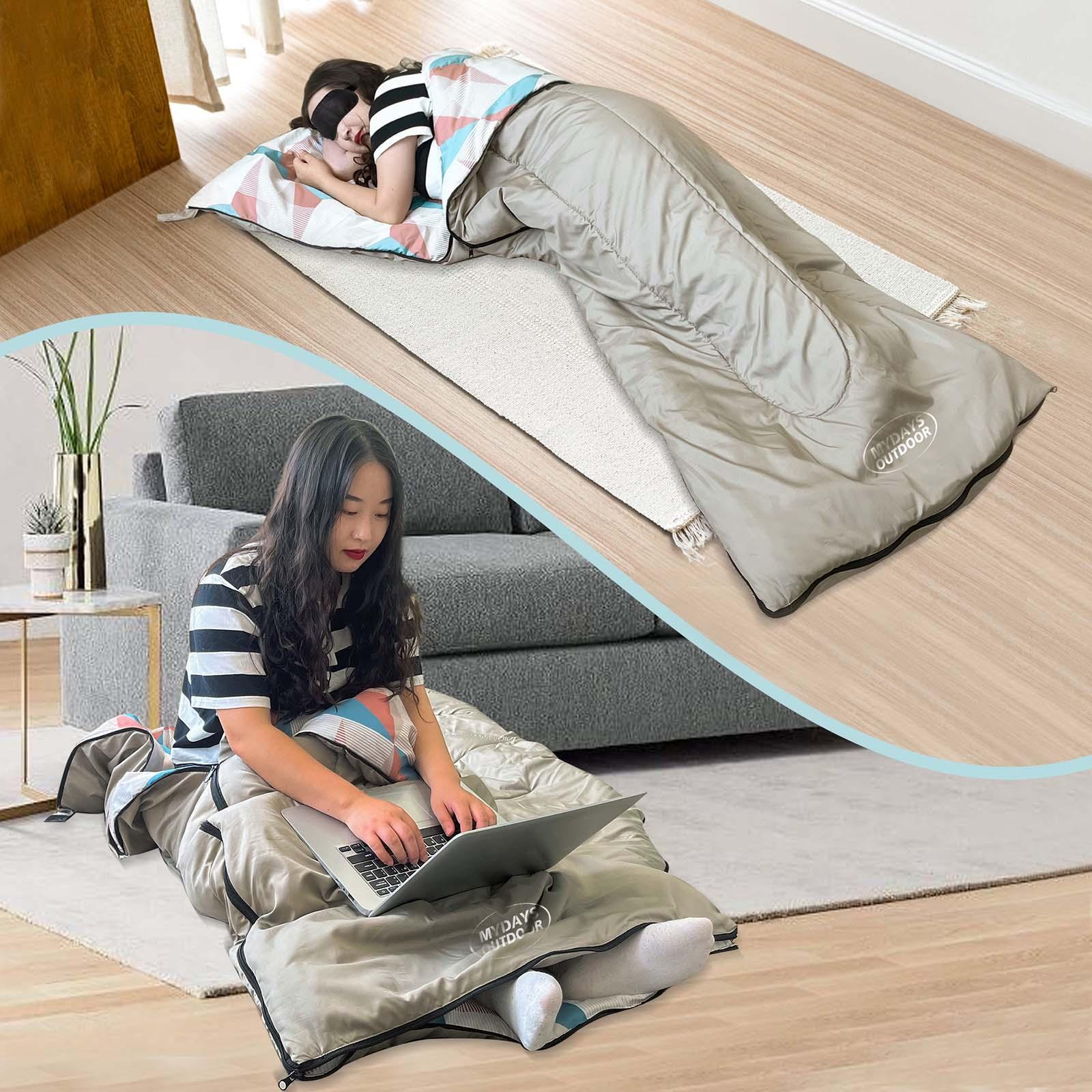 Spring Fall Thin Sleeping Bag Waterproof Comfortable for Camping Traveling Hiking