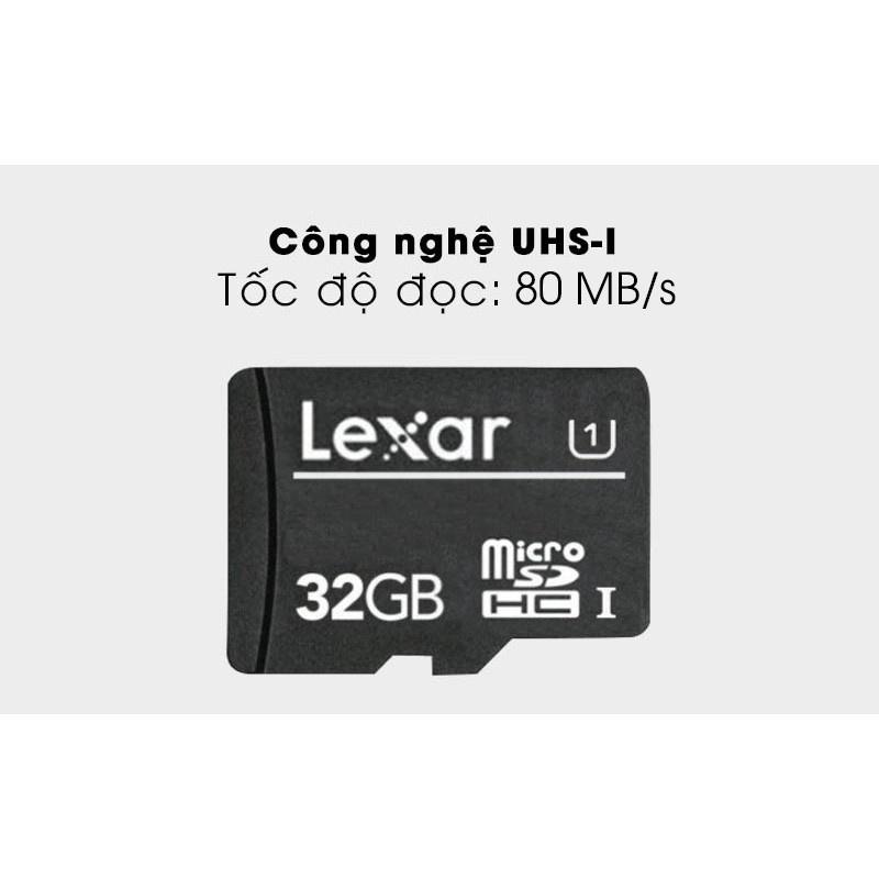 Thẻ nhớ MicroSD Lexar 32GB/ 64GB/128GB class 10 UHS-I - tốc độ100MB/s, kèm Adapter, dùng cho camera, máy ảnh, máy quay - Hàng chính hãng