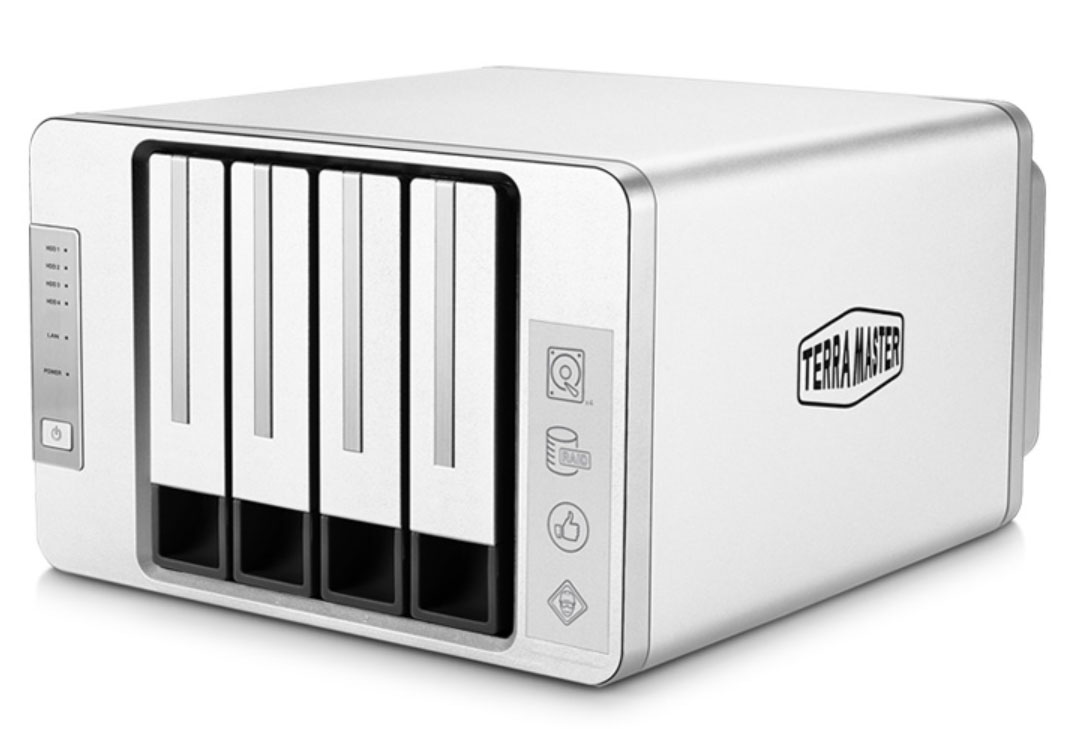 Bộ lưu trữ mạng NAS TerraMaster F4-210 Quad-core CPU, 2GB RAM, 4 khay ổ cứng RAID 0,1,5,6,10,JBOD,Single - Hàng chính hãng