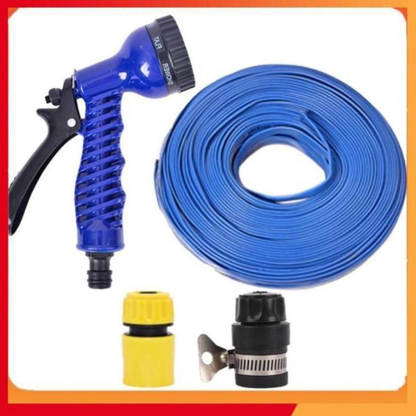Bộ dây tăng áp 3 lần vòi xịt nước rửa xe, tưới cây loại 15m 206843