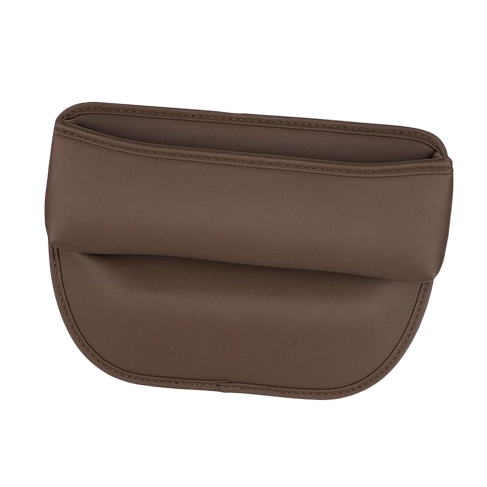Pu leather car console side seat filler Chestnut Brown