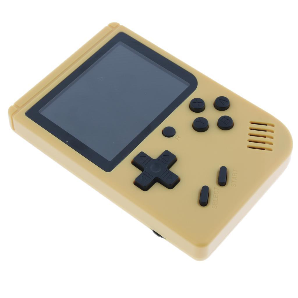 Handheld Game Console, 3 Inch 168 Games Retro FC Game Player Classic Game Console with 1 USB Charge, Birthday Presents Gift for Children Yellow
