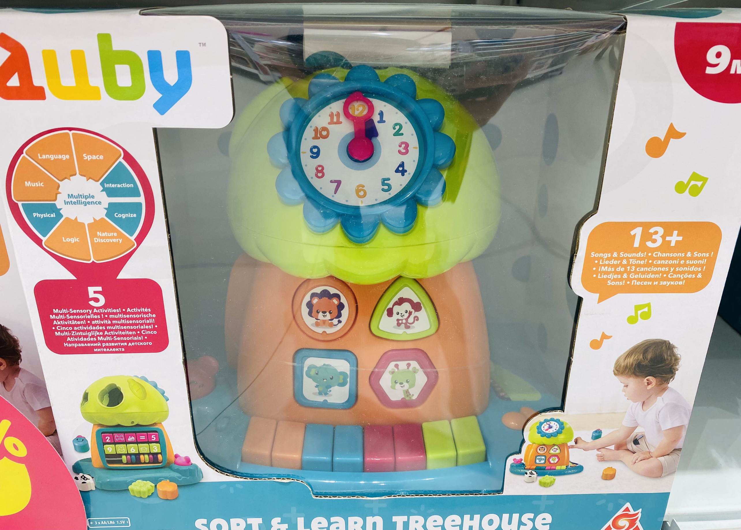 Đồ chơi Auby Sort &amp; Learn Treehouse Game Set