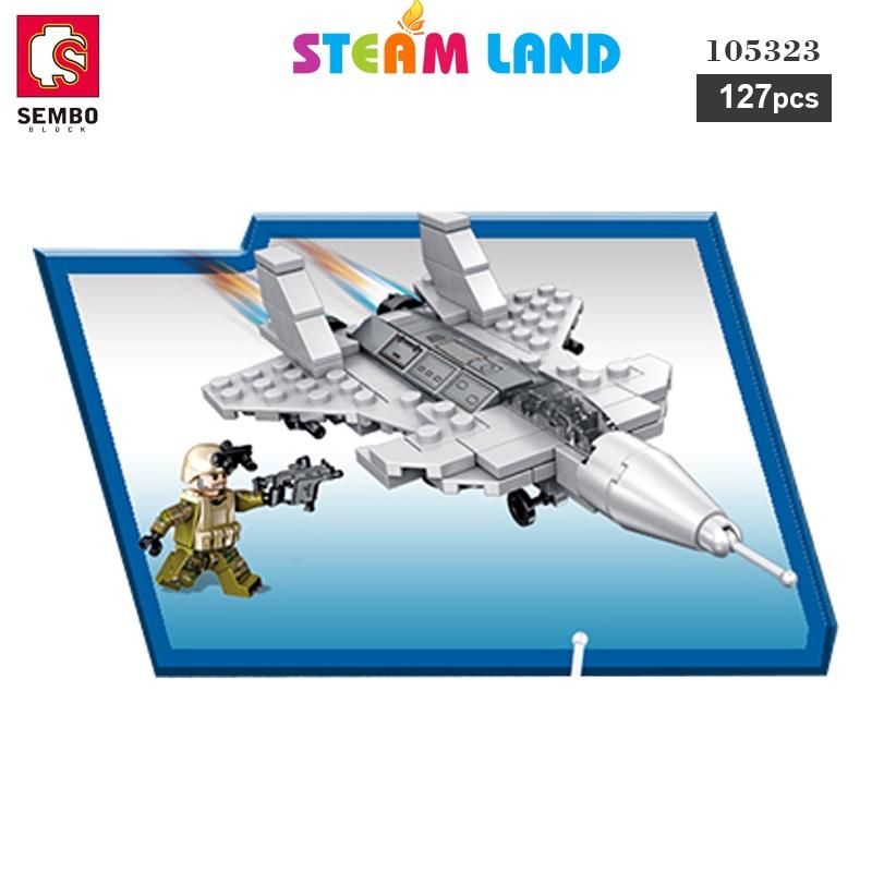 Đồ Chơi Lắp Ráp Máy Bay Chiến Đấu Đa Năng - SEMBO 105323