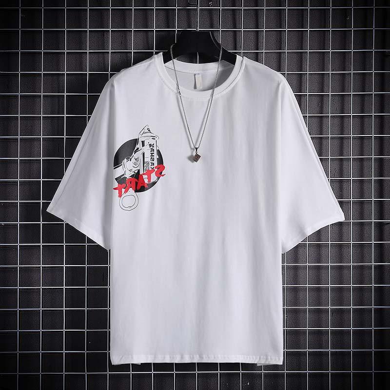 Áo thun Unisex Mặt nạ khí Hiphop Street Style áo nam nữ ngắn tay