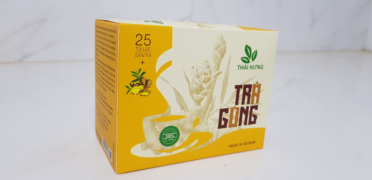 Trà Gừng Thái Hưng - Hộp 25 túi lọc x 2,5g