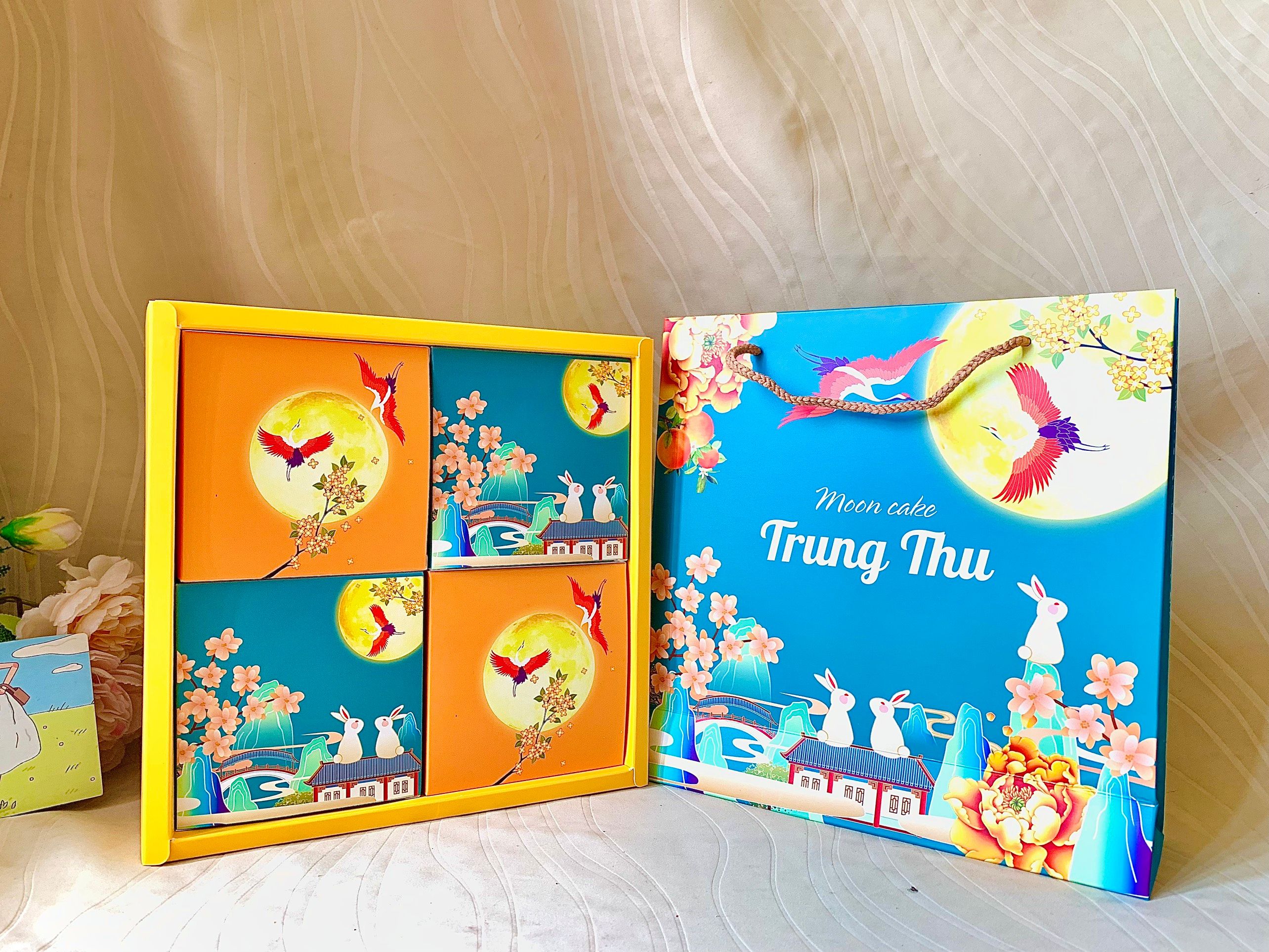 Hộp Đựng Bánh Trung Thu (Hộp đựng 4 cái) VIETTIN MART