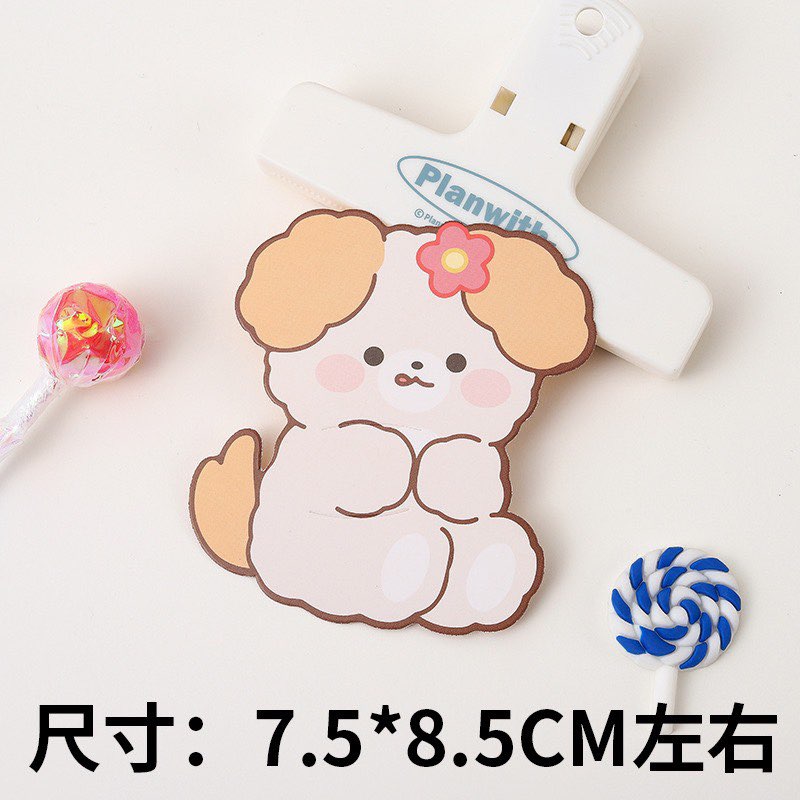 Thiệp gắn kẹo gấu thỏ cute sz 7,5x8,5cm