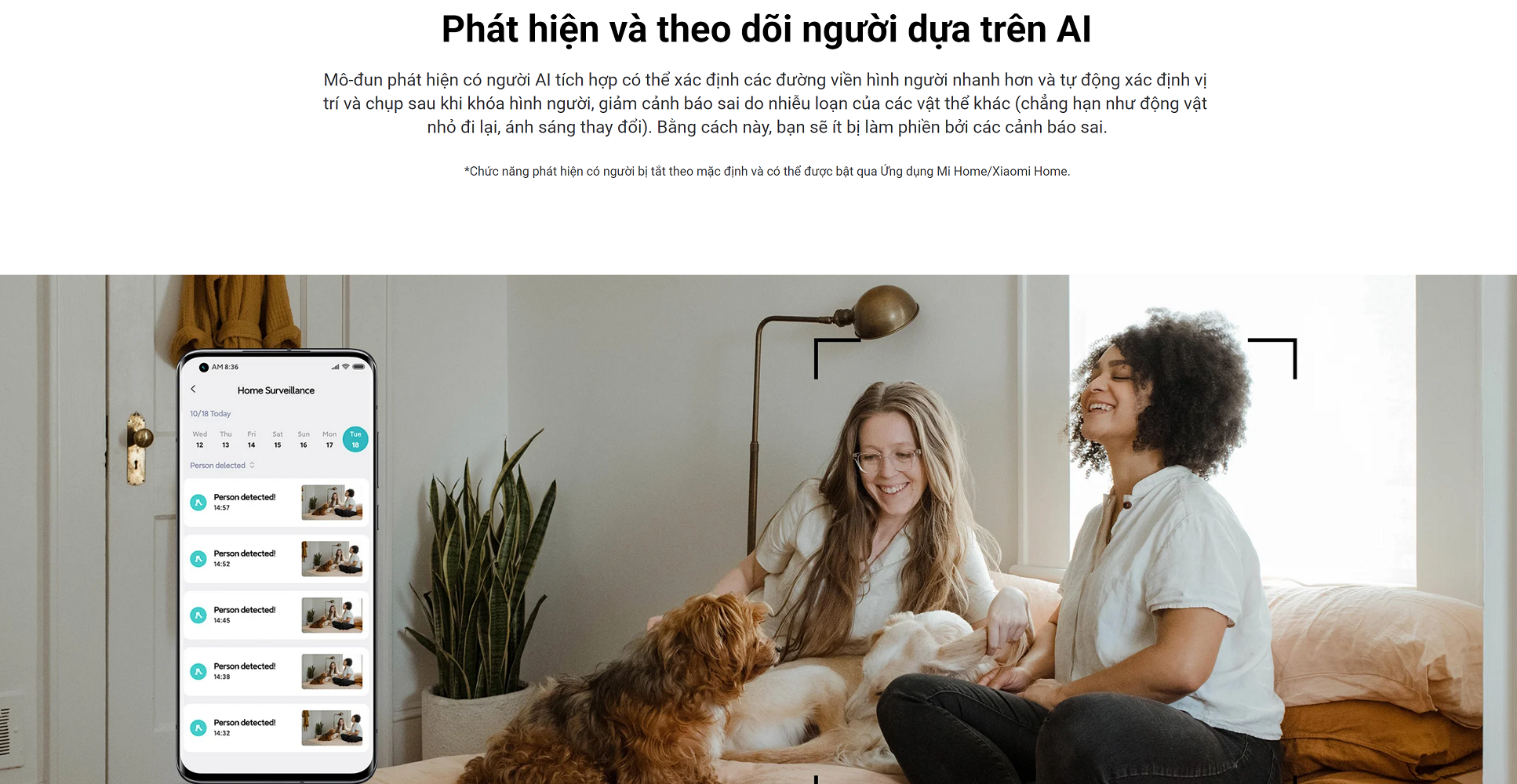 Camera quan sát Xiaomi C400 2,5K 4MP, Xoay 360, AI phát hiện con người, Wi-Fi 2.4GHz/5GHz, Bản quốc tế - Hàng chính hãng