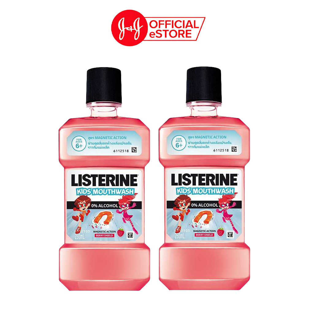 Bộ 2 chai Nước Súc Miệng Listerine Kids Mouthwash Dành Riêng Cho Trẻ Trên 6 Tuổi 250mlx2 - 101142092